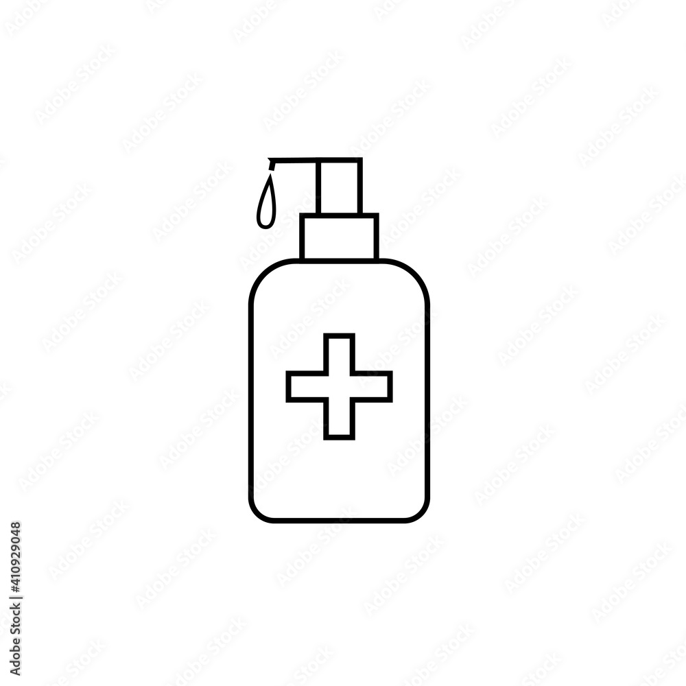 Antiseptic vector icon Hygiene Virus hand care. White shape silhouette sign. Washing hands, anti bacterial soap, use sanitary antiseptic. Flat design illustration Antiseptic vector icon Hygiene Virus hand care. White shape silhouette sign. Washing hands, anti bacterial soap, use sanitary antiseptic. Flat design illustration