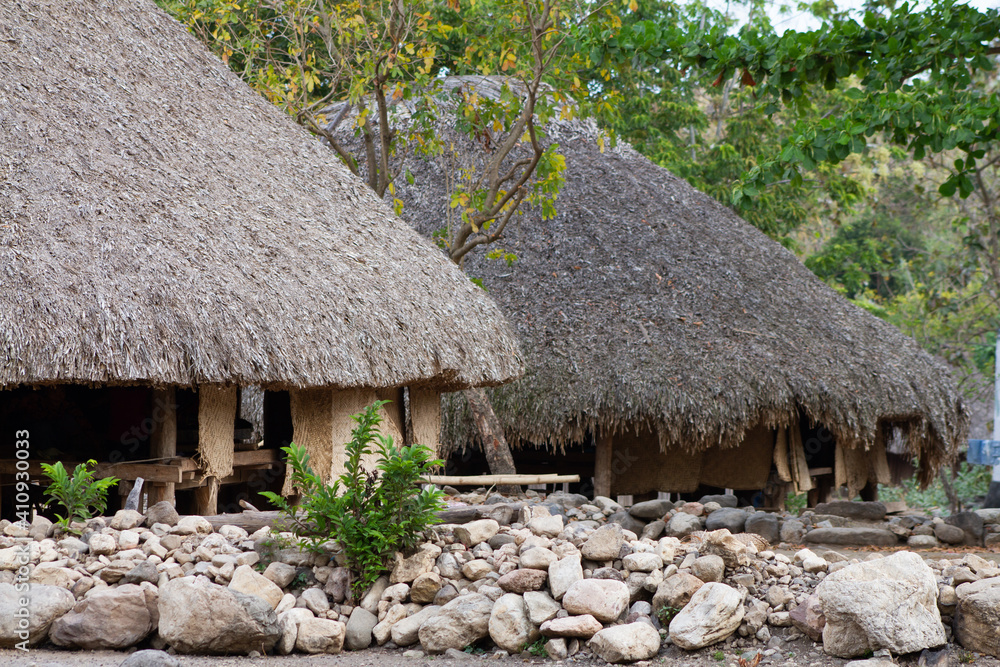 Traditional village in Suai Covalima Timor Leste Traditional village in Suai Covalima Timor Leste