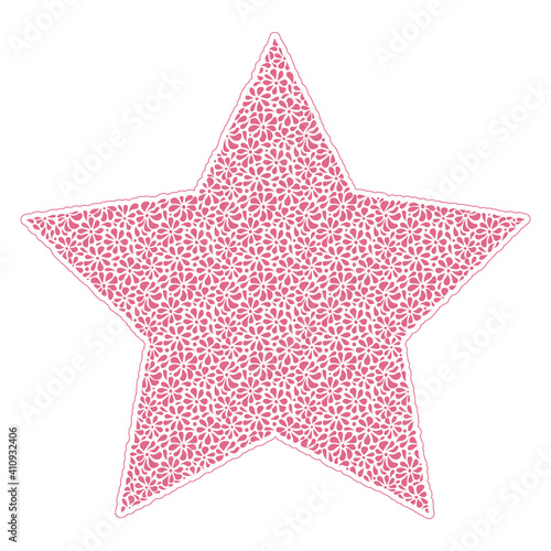 Vector stylized of the star. Symbol for your design.