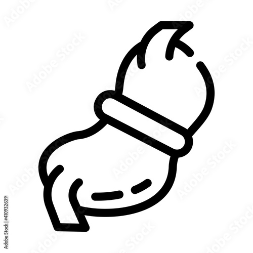 gastric bandage line icon vector illustration flat