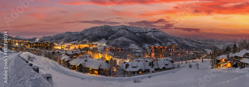 Ski resort in the Rocky Mountains