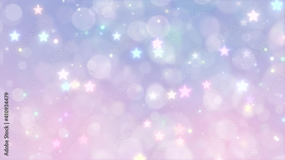Glittering star particles. 4K background material for loop playback