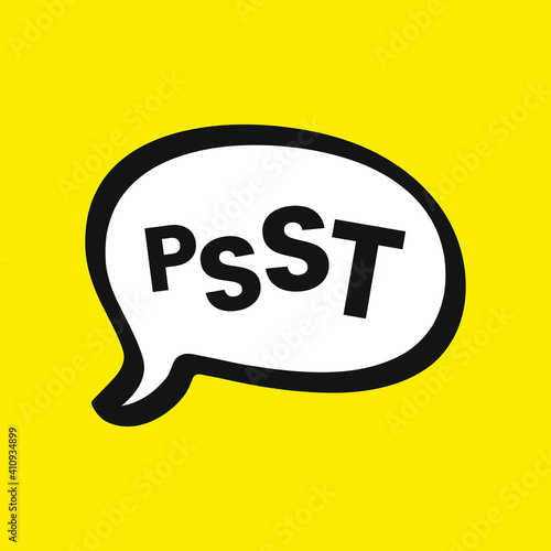 Psst sound to obtain the attention design vector