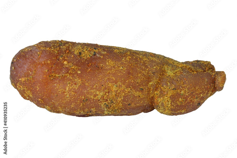 Chicken jerky isolated on white background. Chicken jerky isolated on white background.