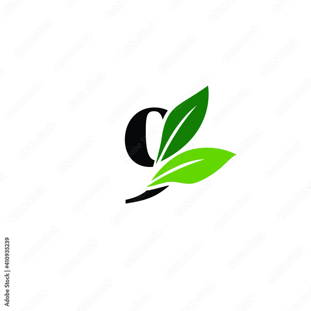 Number 9 Logo with Green Leaves, Nature Logo/Icon Design Template. Number 9 Logo with Green Leaves, Nature Logo/Icon Design Template.