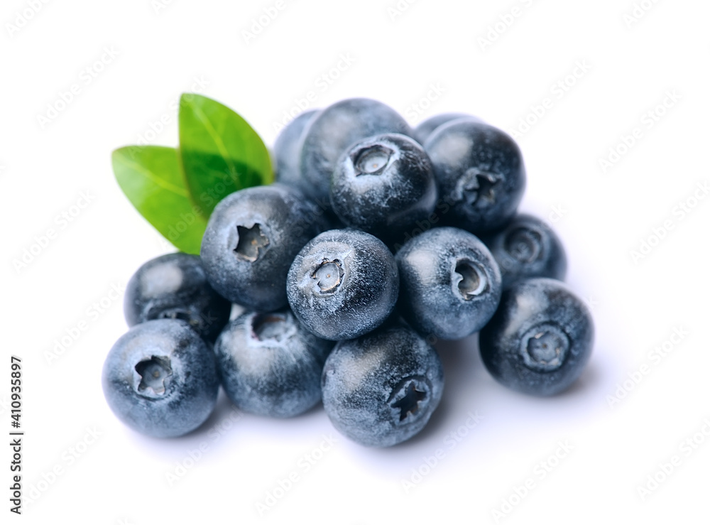 Sweet bilberry with leaves. Sweet bilberry with leaves.