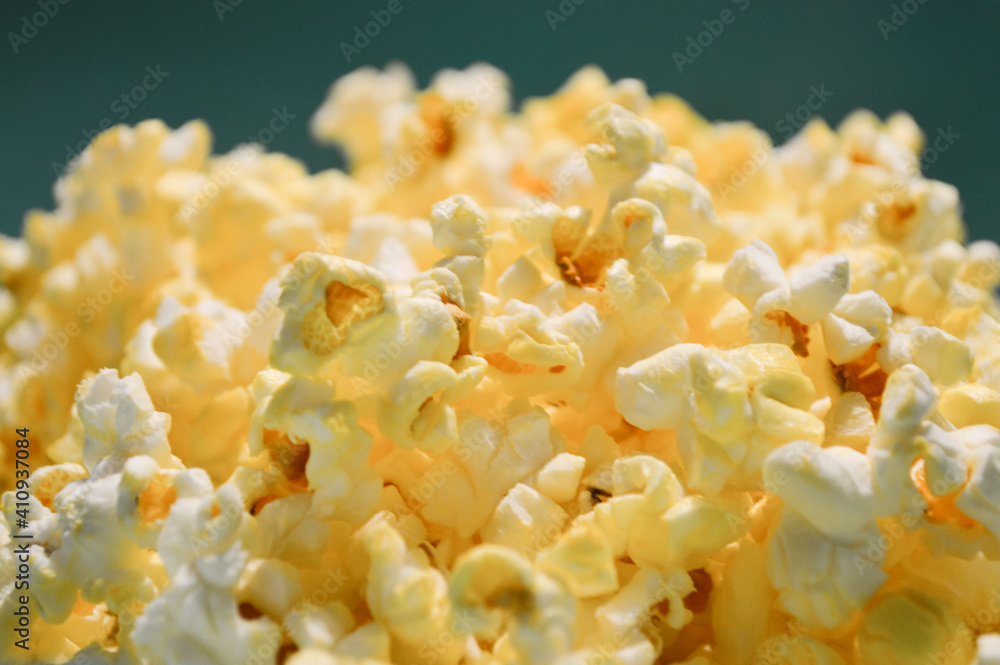 Bowl of buttered popcorn Bowl of buttered popcorn