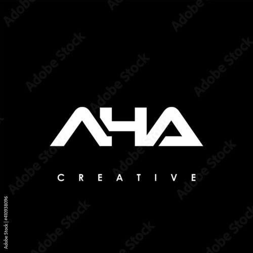 AHA Letter Initial Logo Design Template Vector Illustration