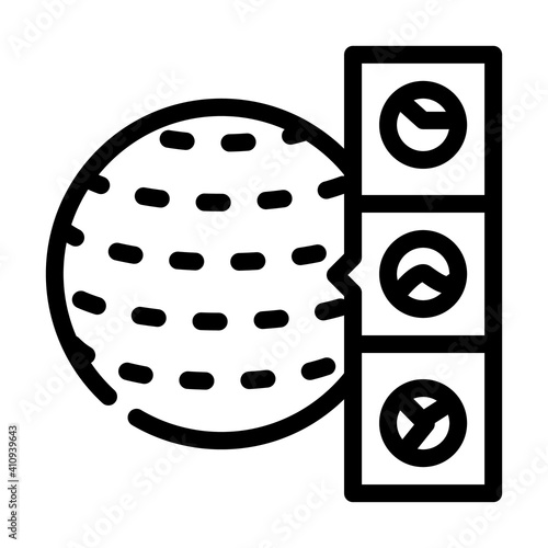 vr design in car building line icon vector illustration