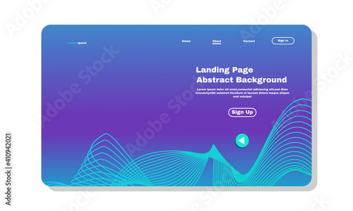 stock illustartion asbtract background landing page template design can be used web development ui banners part 4