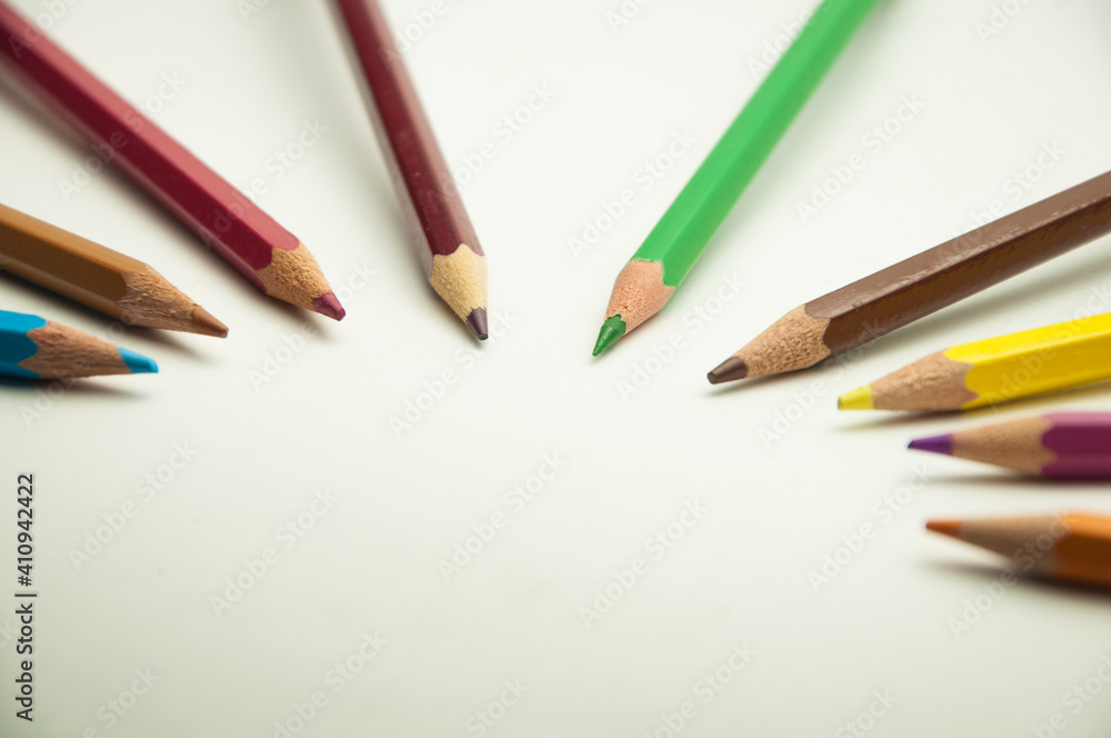 color in focus at each,shapes,isolated with white background color in focus at each,shapes,isolated with white background