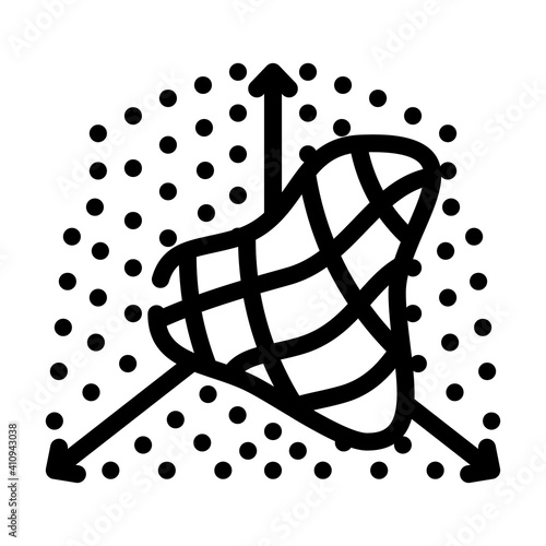 settings vr space line icon vector illustration