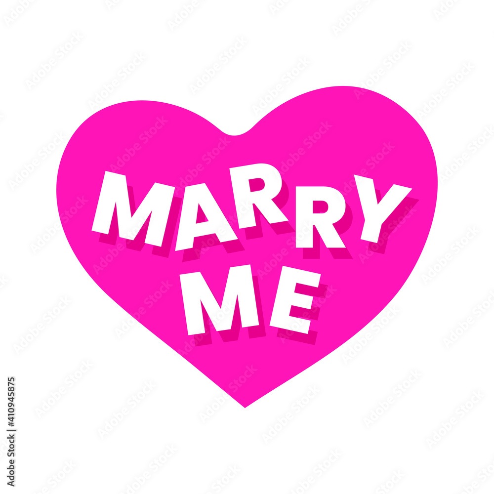 Marry Me Heart Design