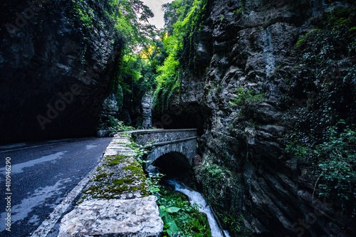spectacular road in Mountain in Tremosine, Garda Lake Italy
The best road, la strada della Forra