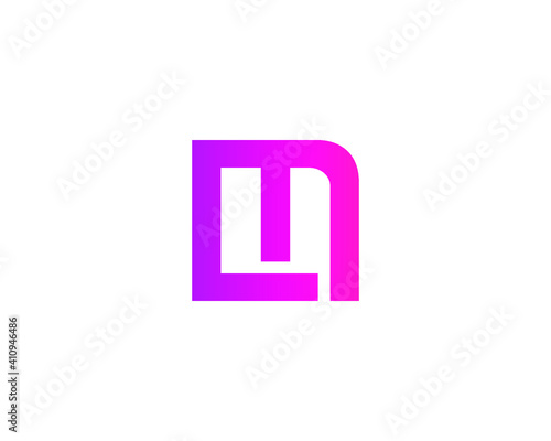 LM ML letter logo design vector template