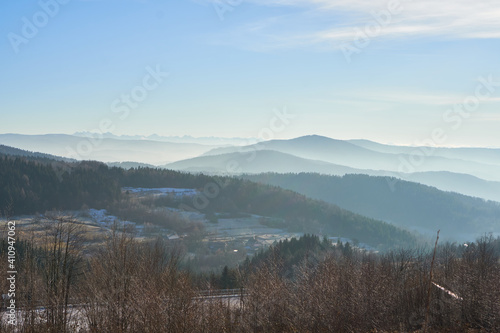 Fototapeta Naklejka Na Ścianę i Meble -  Fantastic winter landscape in the Tatra Mountains, Poland.   