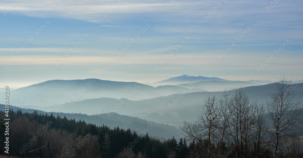 Fototapeta premium Fantastic winter landscape in the Tatra Mountains, Poland. 
