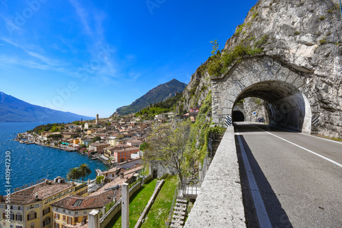 Limone sul Garda spectacular borgo in Italy on Garda Lake.
Italian top holiday, view on lake.