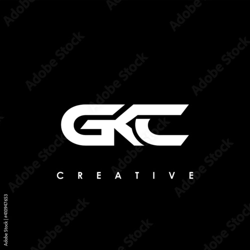 GKC Letter Initial Logo Design Template Vector Illustration