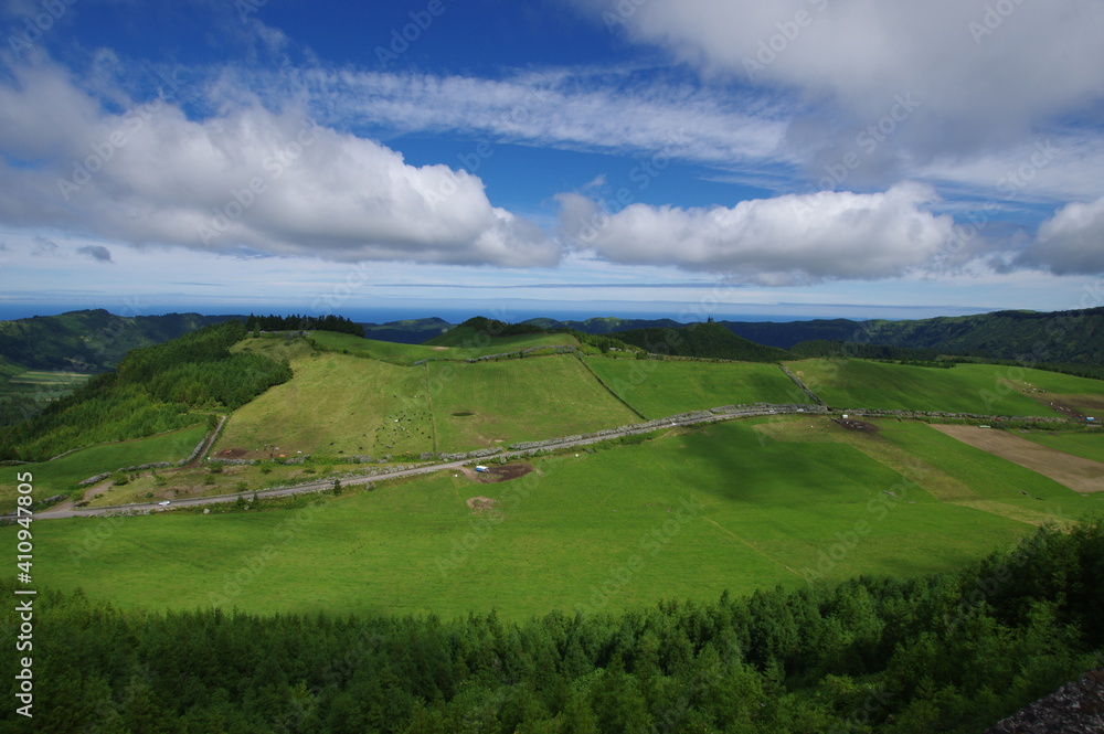 Obraz premium Azores islands, natural landscapes in Sao Miguel