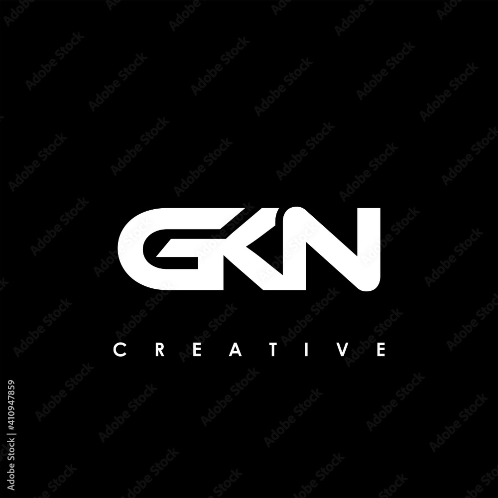 GKN Letter Initial Logo Design Template Vector Illustration