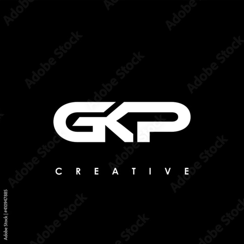 GKP Letter Initial Logo Design Template Vector Illustration