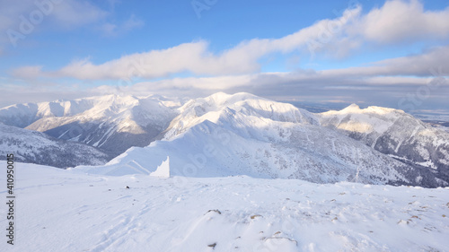 Fototapeta Naklejka Na Ścianę i Meble -  Winter Tatra Mountains, Poland.	