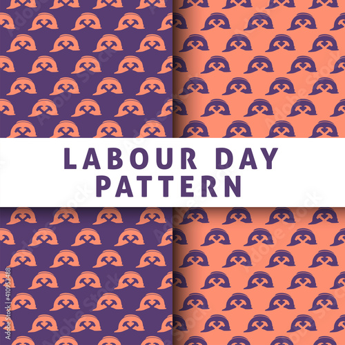 geometric seamless pattern, labour day seamless pattern, project helmet pattern. can use for, fabric, print on demand, fashion. photo