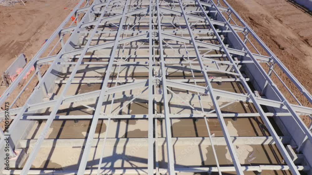 from a birds eye view on the pig farm, the production facilities of the livestock breeding complex, construction site of the animal raising complex from a birds eye view on the pig farm, the production facilities of the livestock breeding complex, construction site of the animal raising complex