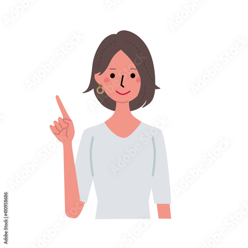 若い女性　20代　30代　イラスト　ポートレート
