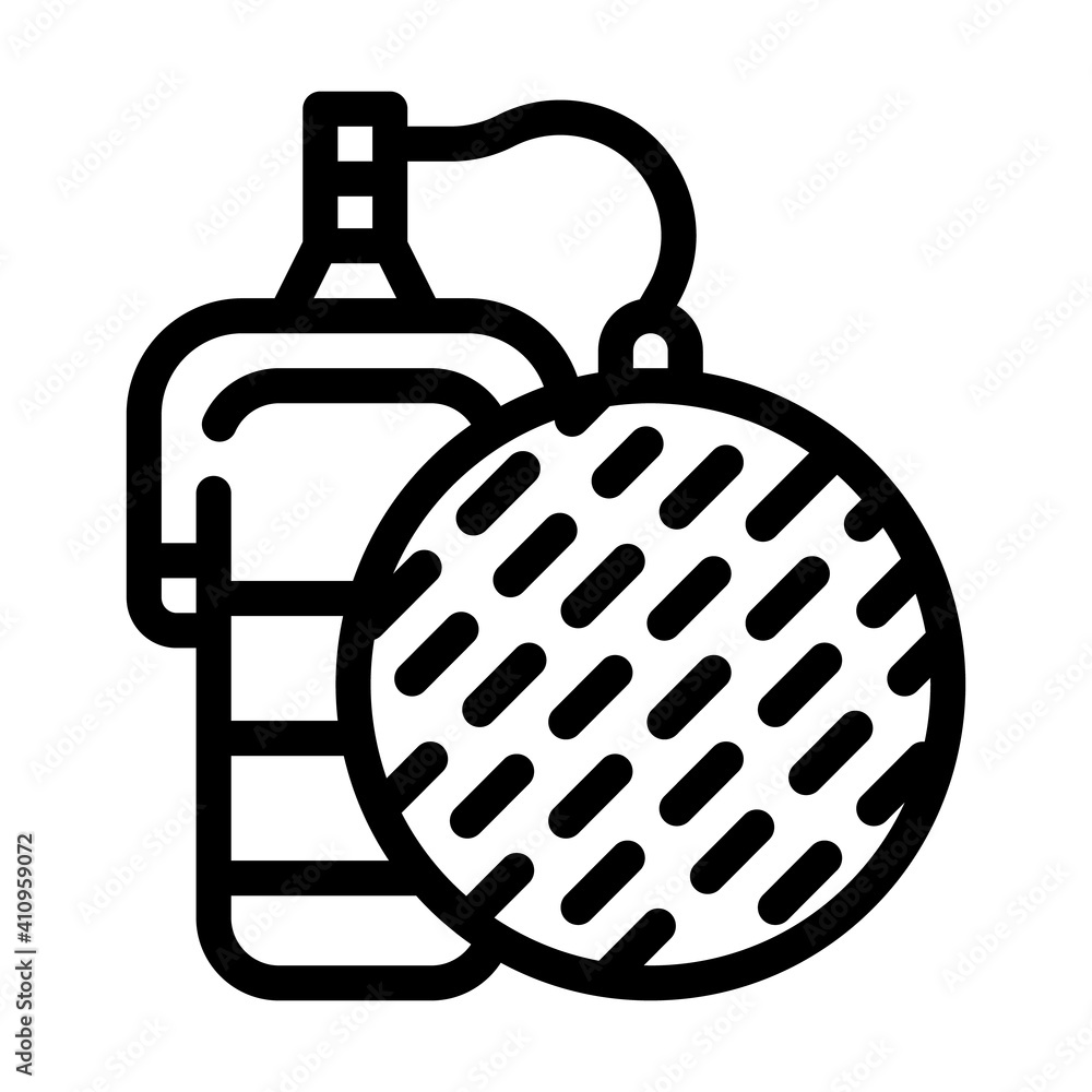 Obraz premium microphone with mesh line icon vector illustration