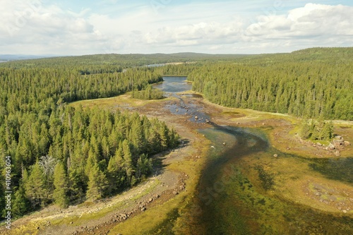 Wild river in Scandinavia