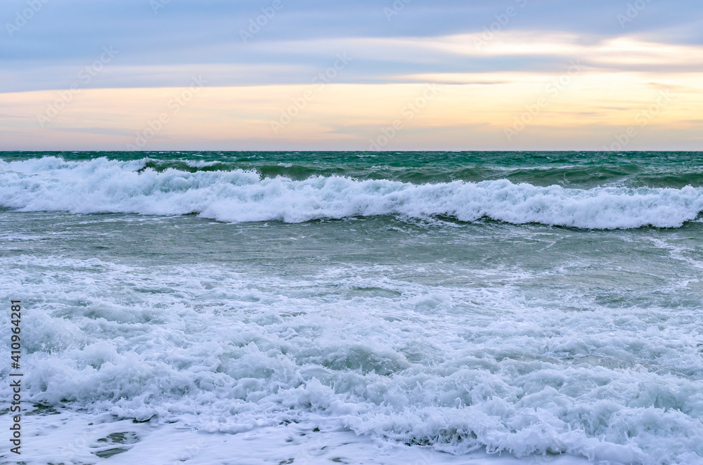 Splashing wave on the Black sea. Splashing wave on the Black sea.
