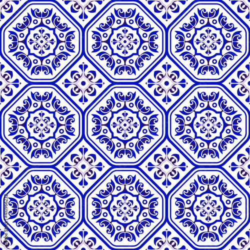 vintage tile pattern vector