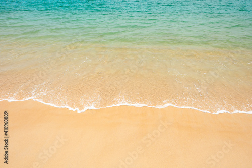 Wave of thWave of the sea on the sand beach.e sea on the sand beach.