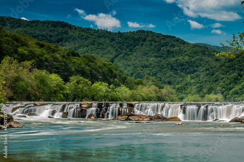 Foto Dramatic spring landscapes in New River Gorge National Park in West Virginia,USA