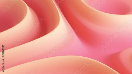 Colorful pink and yellow gradient waves of soft surface