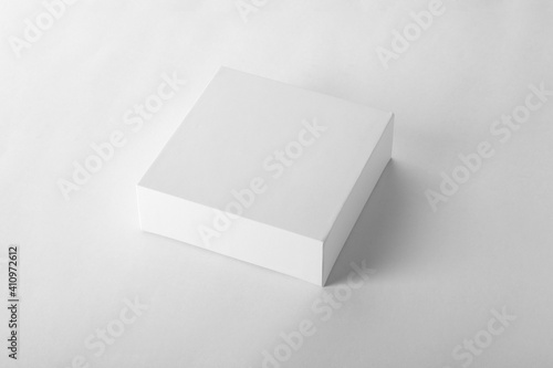 Blank White Product Packaging Box for Mockups