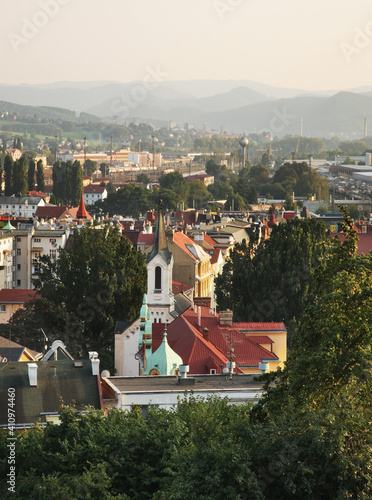 Panoramic view of Decin. Czech Republic photo