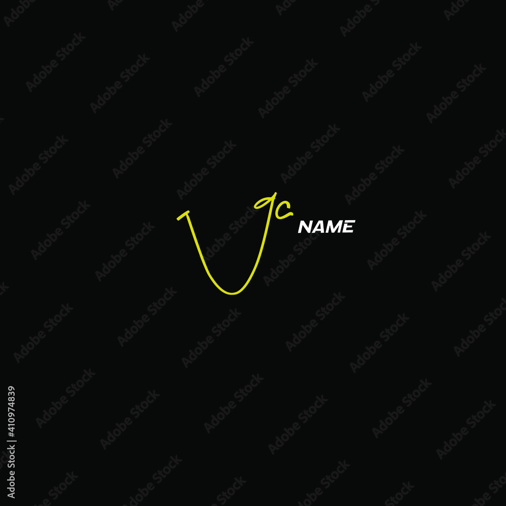GC initial handwritten calligraphy, for monogram and logo GC initial handwritten calligraphy, for monogram and logo