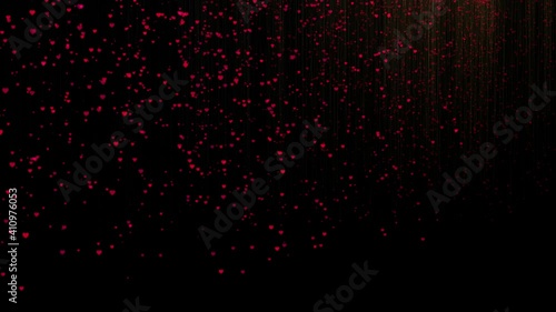 Heart particles background