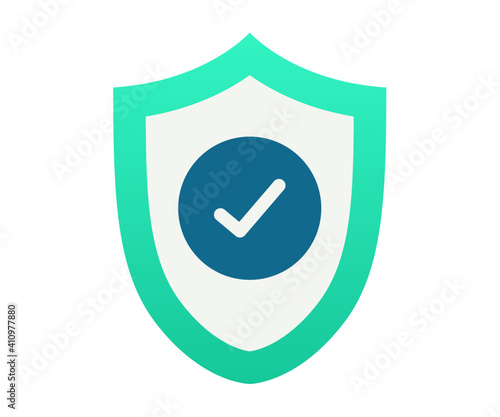 security shield safe single isolated icon with gradient style