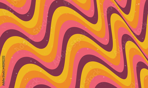 Psychedelic groovy background.