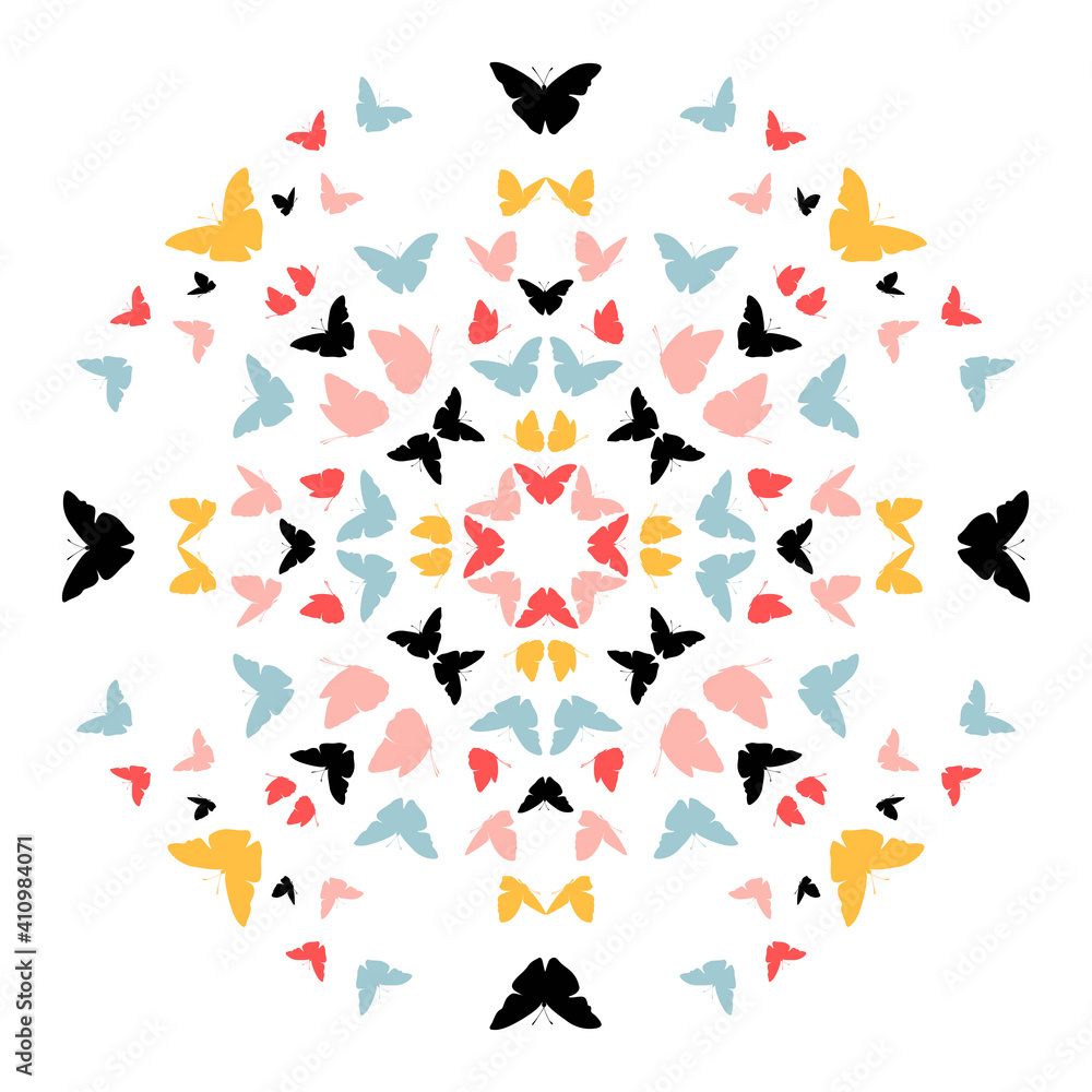 Flying butterfly vector background. Abstract texture for fabric, textile, apparel. Flying butterfly vector background. Abstract texture for fabric, textile, apparel.