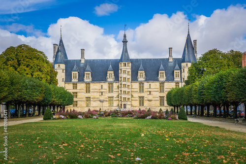 The Palais Ducal of Nevers is 15th century gothic palace in Burgundy (France) where the dukes were leaving. It is now the city hall of Nevers