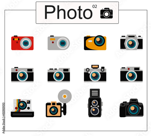 icono, cámara, lente, flash, timer, tripie, memoria, foto, photo, iso, reflex, Camera, video