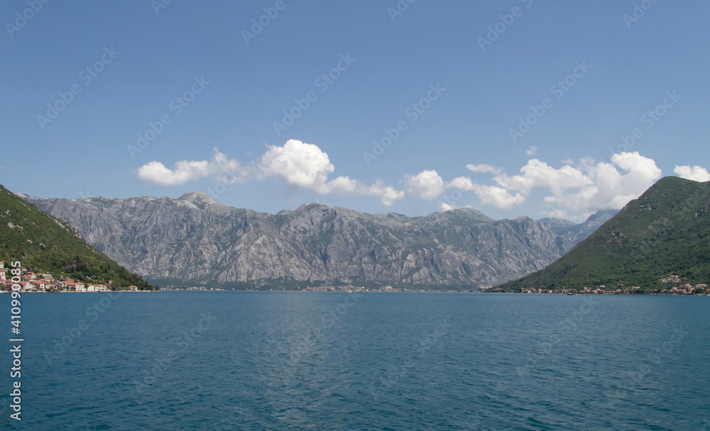 Montenegro Bay of Kotor boat view