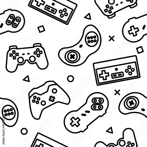 different gamepads video games pattern