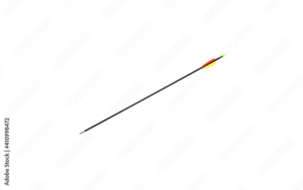Arrow for sport bow isolate on white back
