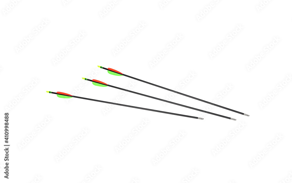 Arrow for sport bow isolate on white back Arrow for sport bow isolate on white back